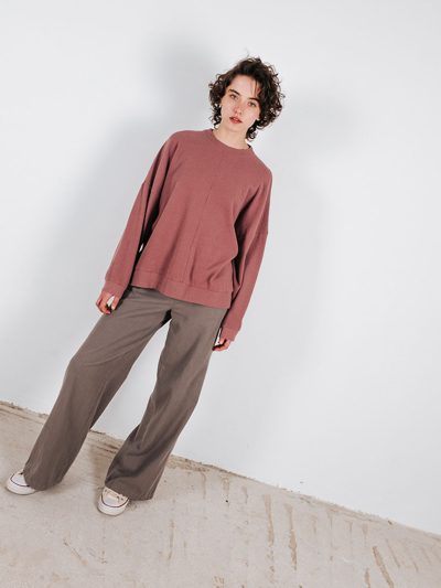 Φαρδιά βαμβακερή μπλούζα