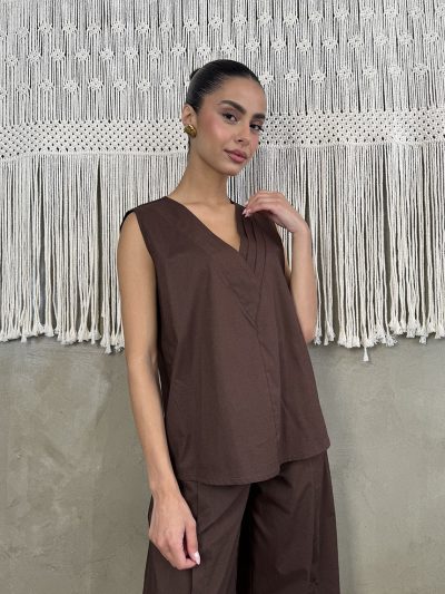 Μπλούζα Naira brown