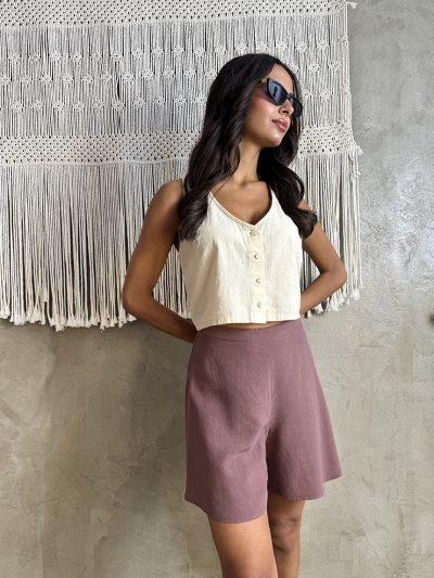 Σορτς με κρυφό φερμουάρ