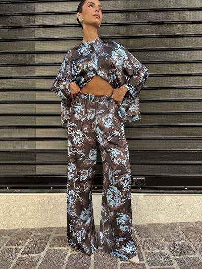 Παντελόνα φλοράλ Iliana