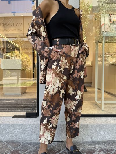 Παντελόνι φλοράλ Olivia-1