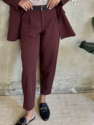 Παντελόνι Olivia burgundy