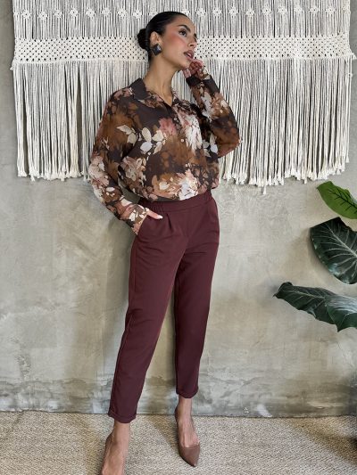 Παντελόνι Cola burgundy