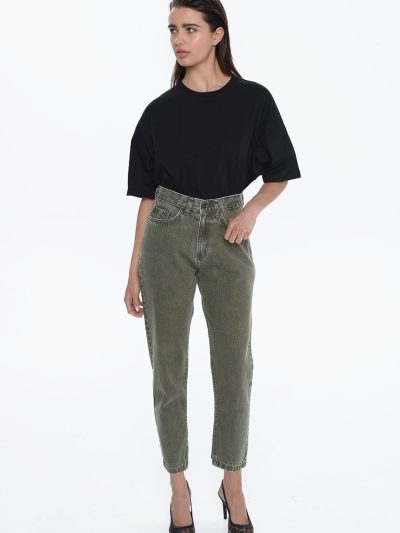 Lima Slouchy Denim – Khaki