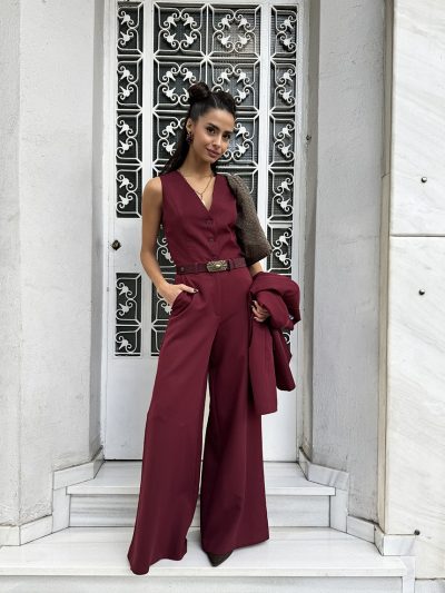 Γιλέκο Abia burgundy