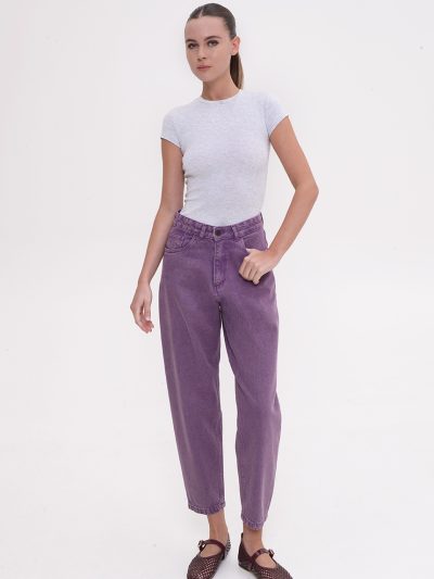 Lima Slouchy Denim Purple