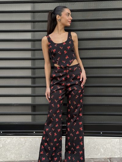 Παντελόνι floral black